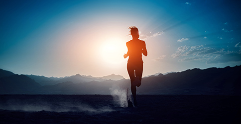 woman running