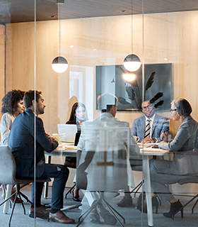 people sitting around a table