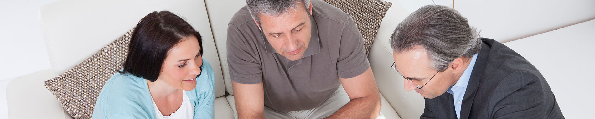 couple reviewing documents