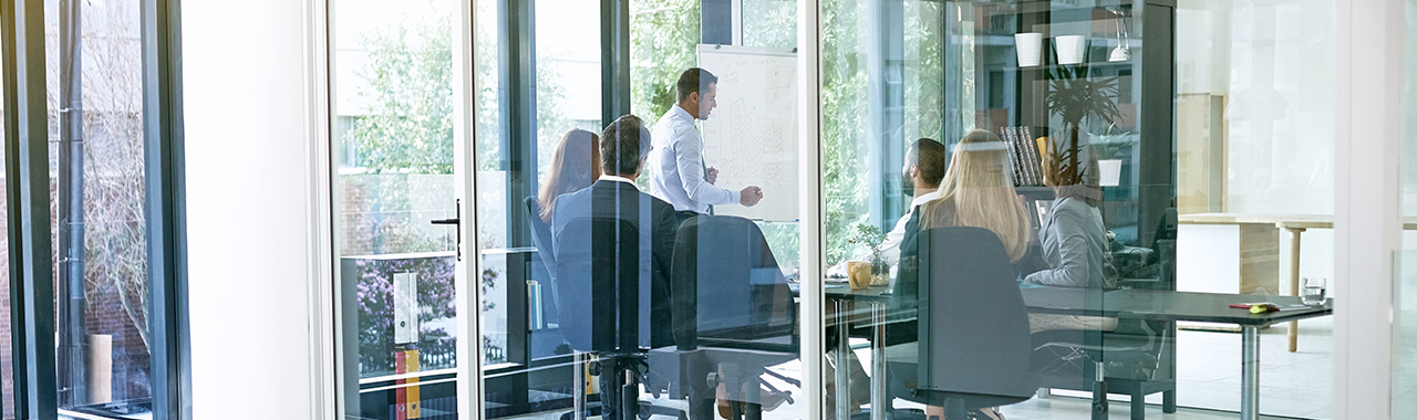 business people meeting in an office