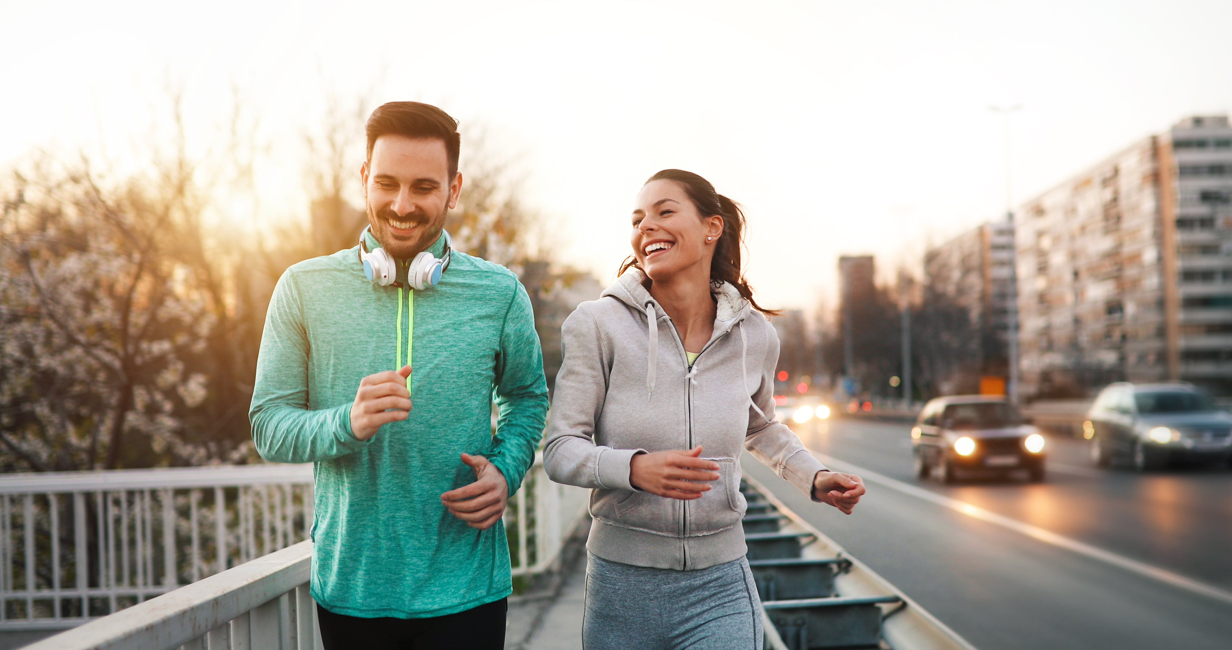 couple jogging