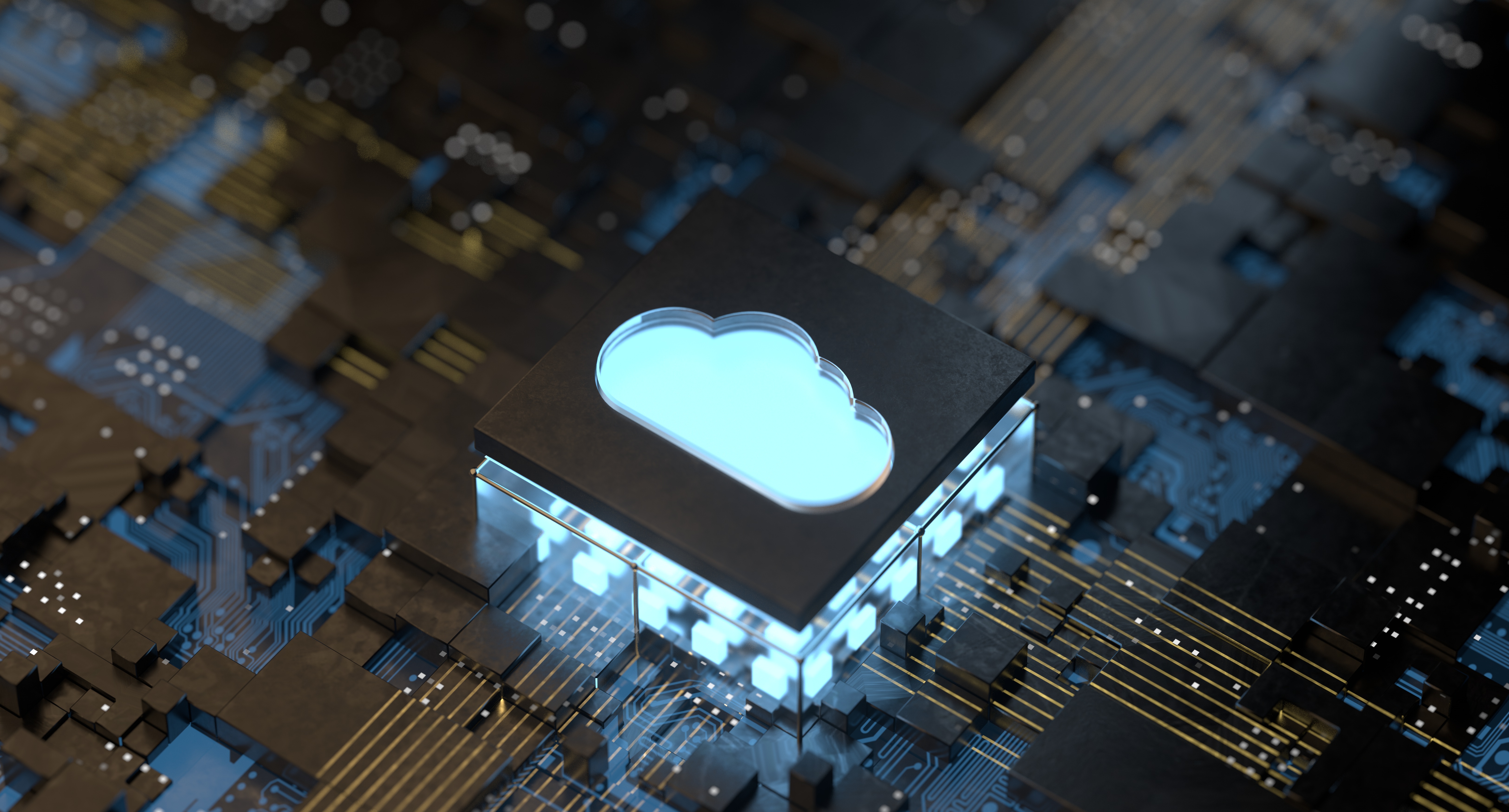 SaaS, cloud, technology, blue, computer
