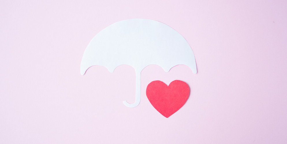umbrella and heart