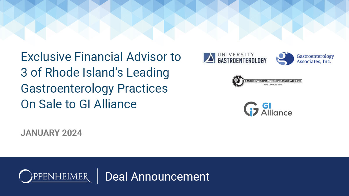 Exclusive Financial Advisor to University Gastroenterology