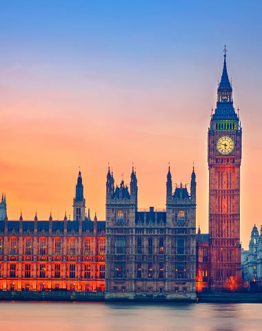 big ben in london during sunset