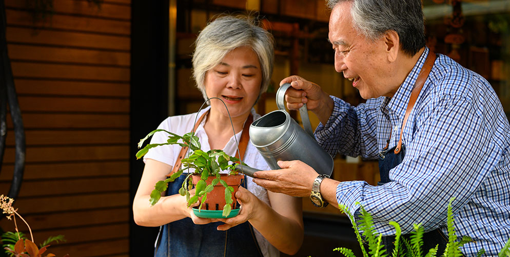 elderly couple