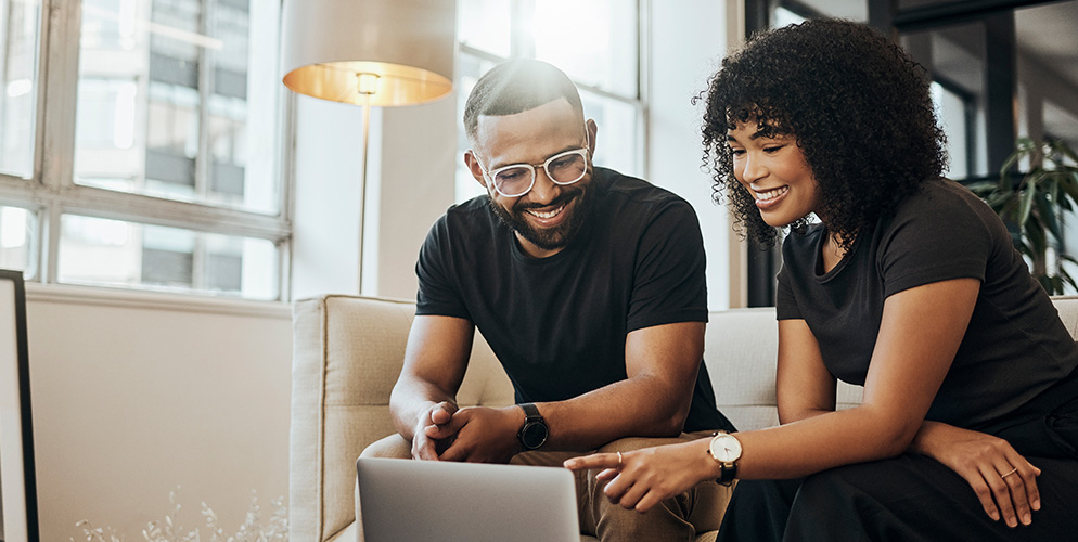 couple on computer